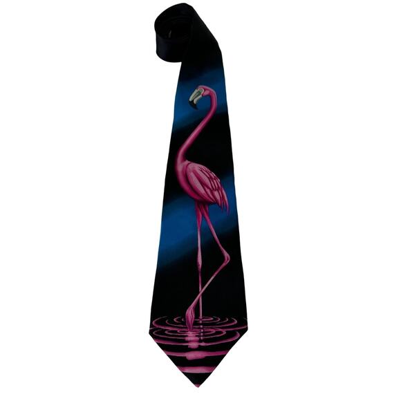 Museum Artifacts Flamingo Tie, New with Tag - Picture 1 of 8